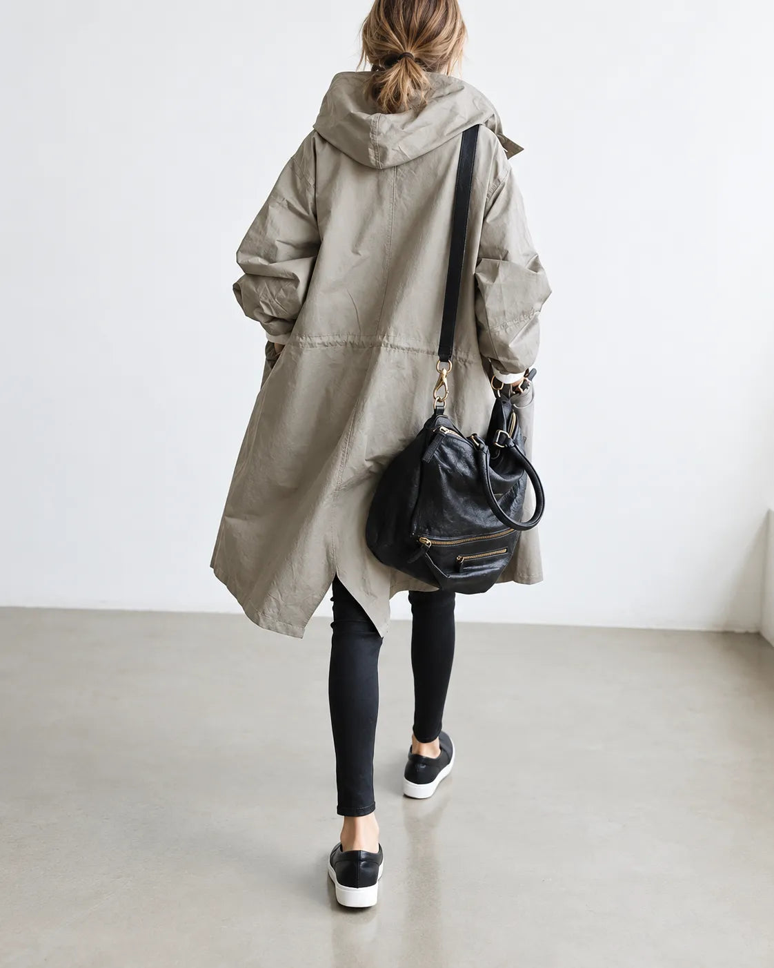 Maisie | Oversized Hooded Button-Front Coat