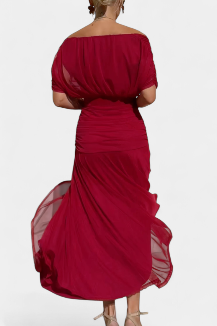 Alondra™ | Long Floral Dress with V-Neck