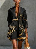 Seraphina | Marble Print Mini Dress