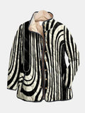 Soraya | Casual Quilted Jacket with Abstract Geometric Design
