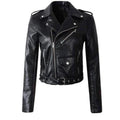 Rachel | Cropped Belted Moto Jacket