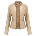 Helen | Refined Stand-Collar Moto Jacket